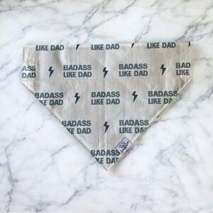 DOG Bandana - Bad Ass Like Dad - Size L Large
